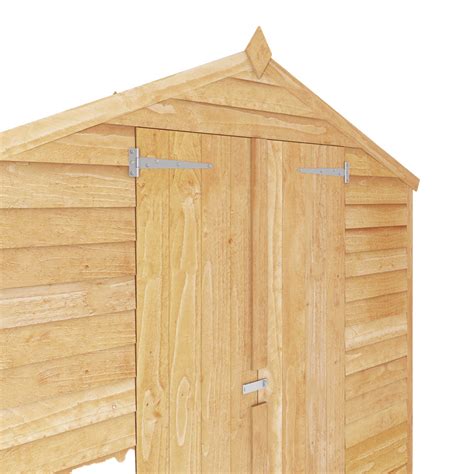 Mercia 4 X 6ft Double Door Overlap Apex Shed Wilko