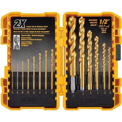 Set De 14 Herramientas Brocas Dewalt Dw1354 Hogar Taller 2 109 54