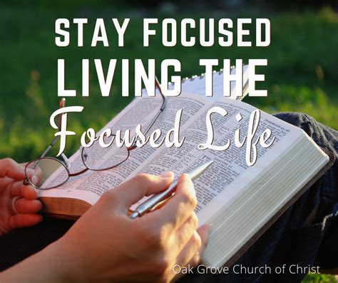 Stay Focused On Jesus