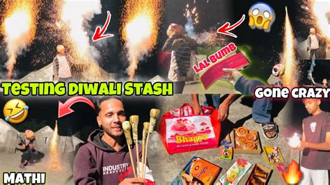 Testing Diwali Stash 2023 Gone Crazy Crackers Fight With