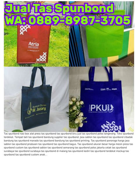 PPT Ö88ᑫ 8ᑫ87 ᣮ7Ö5 WA Tas Spunbond 90 Cm Tas Spunbond Grosir Bekasi