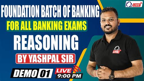 REASONING Foundation Batch Of Banking FOR SBI IBPS RBI LIC NABARD