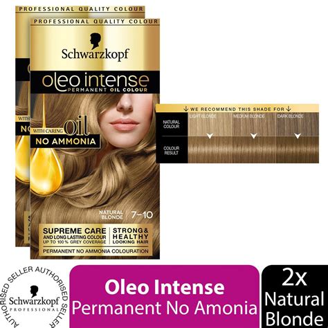 Schwarzkopf Oleo Intense 7 10 Natural Blonde Permanent Oil Colour