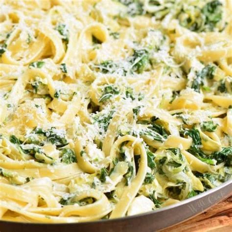 Spinach Artichoke Fettuccine Will Cook For Smiles