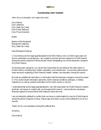 guardian cover letter