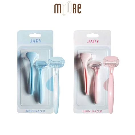 Dạo cạo lông vùng kín Jary Bikini Razor Sét 2 Cái Che tên sp Shopee