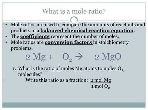 PPT - Stoichiometry: Mole Ratios PowerPoint Presentation, free download ... 
