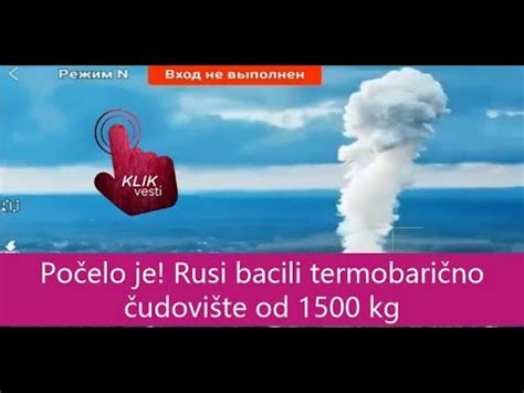 Počelo je Rusi bacili termobarično čudovište od 1500 kg YouTube