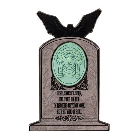 A Madame Leota Tombstone Pin & Certificate of Death. - Test Site