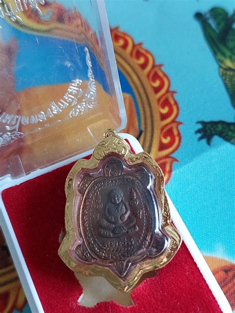 Lp Liew Phaya Tao Thai Amulet Roop Lor Rian Wealth Turtle Amulet