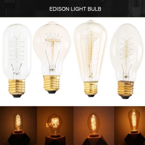 Ranpo E27 220v 40w Vintage Retro Filament Light Bulbs Industrial Style