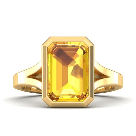 The Vivacious Yellow Sapphire Gold Ring