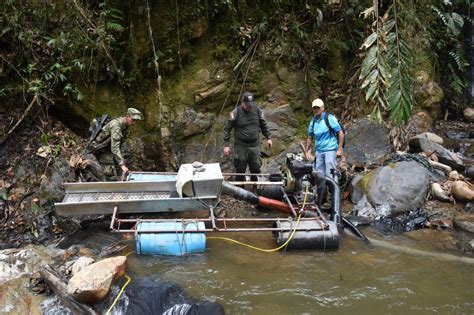 Destruimos un sitio que era utilizado para la extracción ilícita de oro