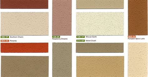 Stucco Paint Color Chart