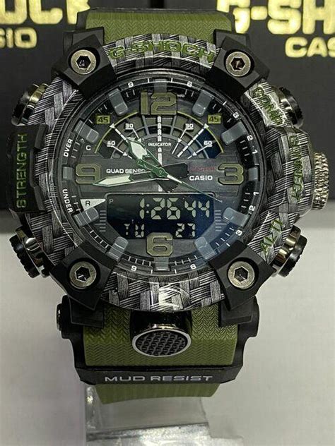 Comprar Rel Gio Masculino G Shock Mudmaster Black Out X Preto P Verde A