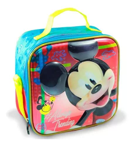 Lonchera Original Mickey Mouse Disney De Tela Térmica Envío gratis