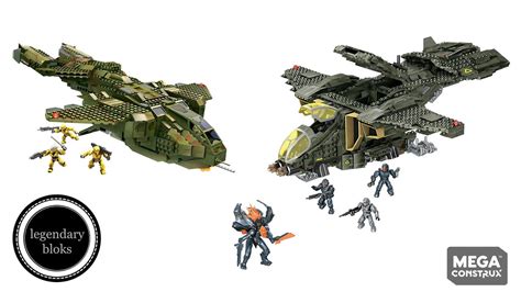 Legendary Bloks Mega Bloks Halo Pelican Dropship Pelican