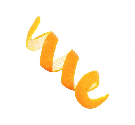 Premium Photo | Orange or tangerine peel on a white background