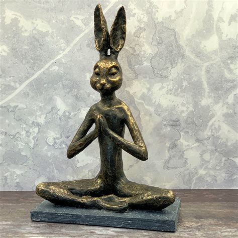 Praying Rabbit Sculpture — BURROW & HIDE