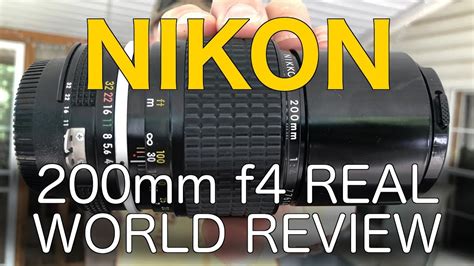 Nikon Mm F Ai Lens Real World Review Youtube