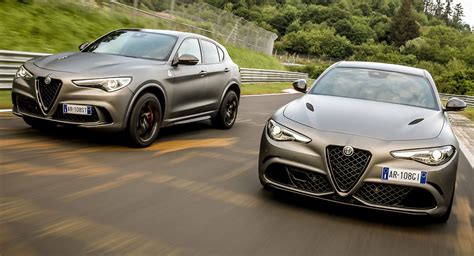 Alfa Romeo Giulia And Stelvio Quadrifoglio Nring Edition Heading Down