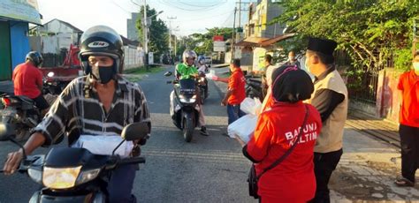 Baguna Kaltim Salurkan Ratusan Nasi Kotak Bagi Warga Terdampak Covid