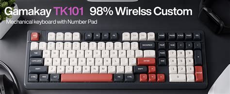 Amazon Gk Gamakay Tk Mechanical Keyboard With Number Pad Hot Swappable Pre Lubed