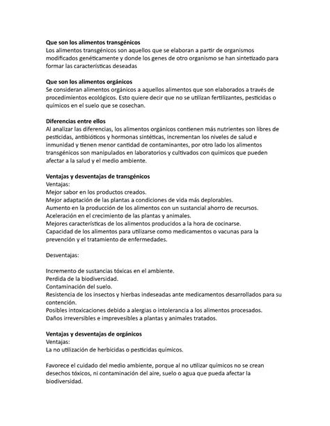 Alimentos Transgenicos Y Organicos Que Son Los Alimentos Transg Nicos