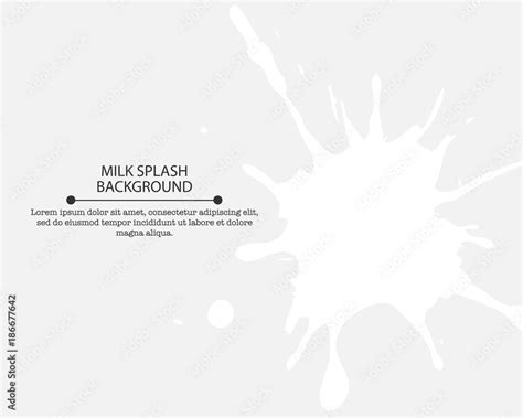 Milk Splash Background Vector Illustration White Realistic Milk