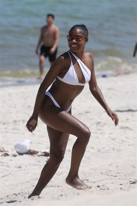 Gabrielle Union 50 Shows Off Her Incredible Figure In A Tiny White Bikini In Unedited Photos