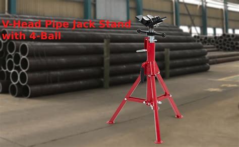 Amazon Towallmark V Head Pipe Jack Stand With Ball Inch