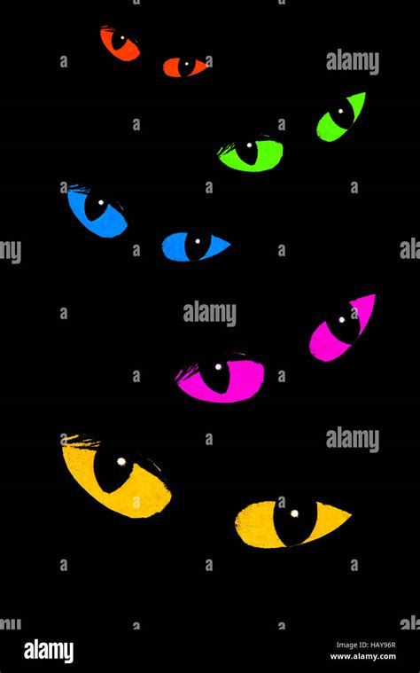 Halloween - cat eyes Stock Photo - Alamy