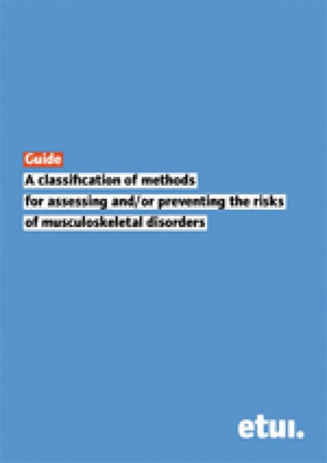 A Classification Of Methods For Assessing And Or Preventing The Risks