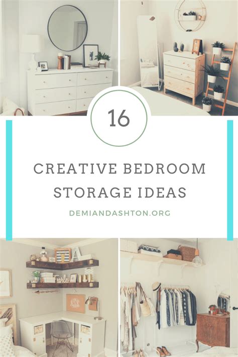 16 Creative Bedroom Storage Ideas to Help You Organize Things Better - David on Blog