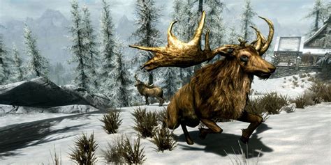 Weird Skyrim Clip Shows Elk Falling Out of the Sky