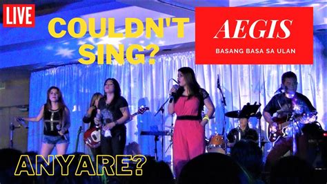 AEGIS LIVE Tries To Sing Their Hit Song Basang Basa Sa Ulan YouTube