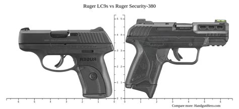 Ruger LC9s Vs Ruger Security 380 Size Comparison Handgun Hero