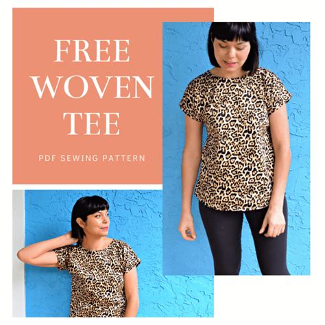 FREE PATTERN ALERT Easy Woven Tee On The Cutting Floor Printable