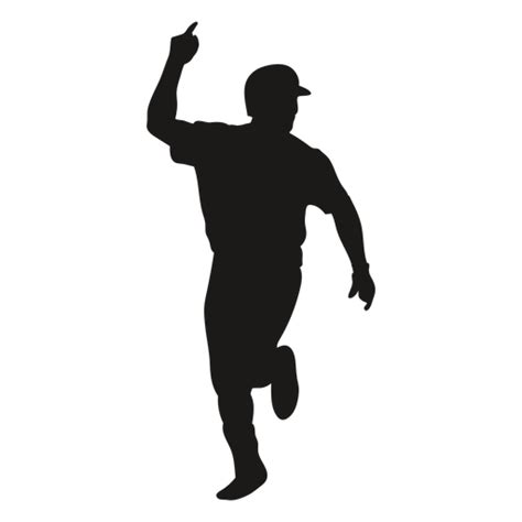 Running Baseball Player Silhouette Png Svg Design For T Shirts