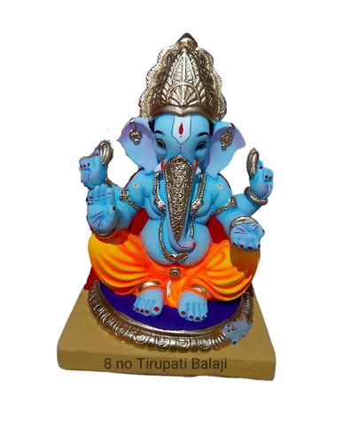 No Tirupati Eco Friendly Ganesha Inch Shadu Mitti