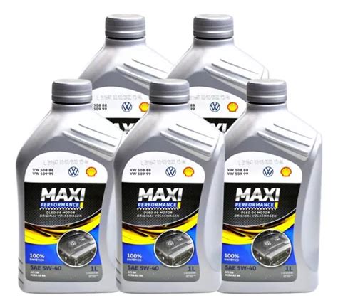 5 Litros De Óleo 5w40 508 88 Maxi Performance Original Vw Frete grátis