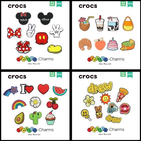 Jibbitz Crocs ของแท้ ชุดจี้ Jibbitz สําหรับ Crocs จิ๊บบิท ตัวติดรองเท้า