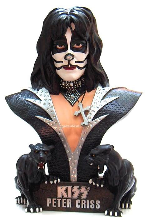 Collectible Kiss Peter Criss Bust Statue Figure Statue