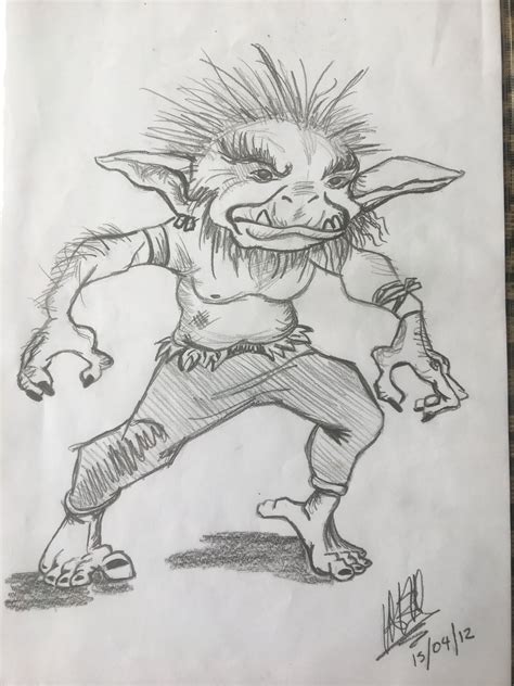 Duende Drawings Humanoid Sketch Art