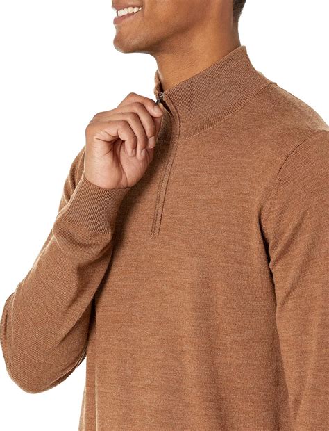 Goodthreads Men S Lightweight Merino Wool Quarter Zip Jumper Available