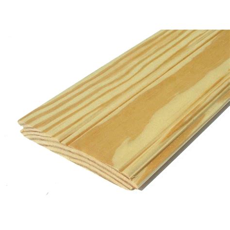 Southern Yellow Pine Untreated Wood Siding Panel Common 1 In X 6 In X 120 In Actual 075 In