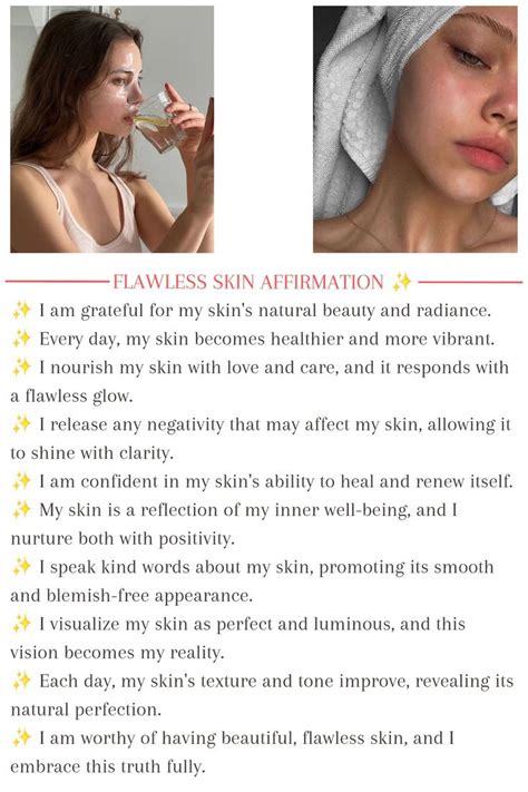 10 Best Affirmations For Flawless Skin Affirmation Board Vision Board