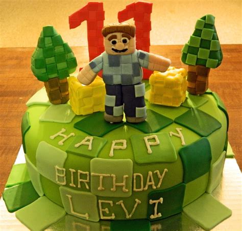 Minecraft cake, w/Steve | Minecraft birthday, Minecraft cake, Cake