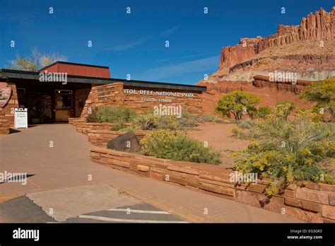 The Capitol Reef Visitor Center in Capitol Reef National Park. Utah, USA. fall Stock Photo - Alamy