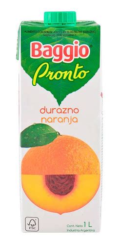 Baggio Pronto Jugo De Durazno Y Naranja X 1 Lts MercadoLibre